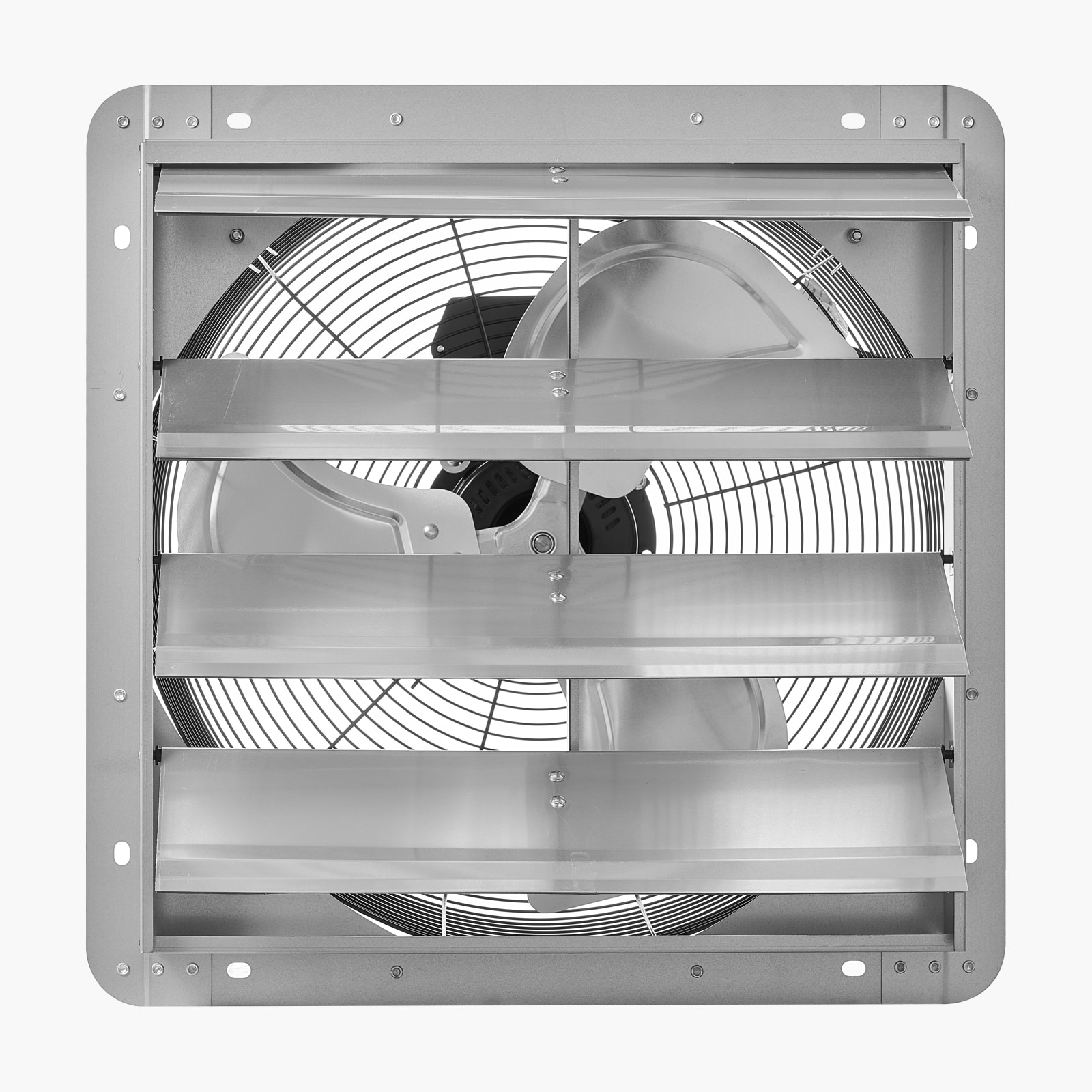 18 Inch Shutter Exhaust Fan Wall Mounted Ventilation Fan Silver_voghion.com